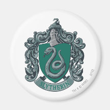 Slytherin vapensköldgrönt kylskåps magneter