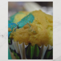 Smaklig sprängd muffin flygblad designs