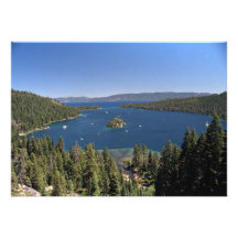 Smaragdfjärd, Lake Tahoe, Kalifornien, USA Anpassningsbara Tillkännagivanden