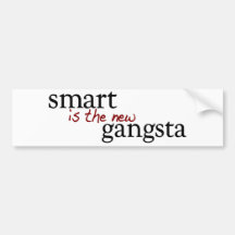 Smart är den nya Gangstaen Bildekal