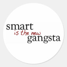 Smart är den nya Gangstaen Klistermärken