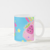 Smaskig regnbågemuffinmugg