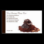 Smaskig visitkort för chokladtemaprofessionell visitkort