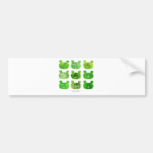 smile bear greens バンパーステッカー