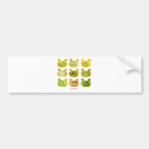 smile bear yellows バンパーステッカー