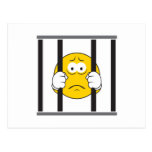 Smiley face i arrest vykort