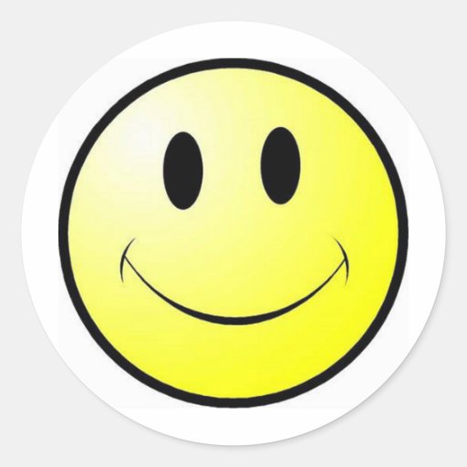 smiley face klistermärke