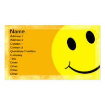 Smiley face visitkort