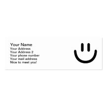 Smiley face visitkort mallar
