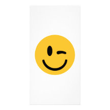 Smiley faceblink skräddarsydda fotokort