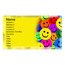Smiley faceCollage Visitkort Mallar
