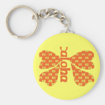 SmileyAloha fjärilskeychain Nyckelringar