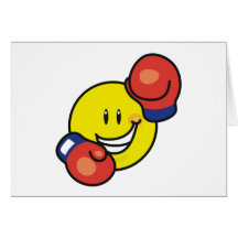 Smileyboxning Hälsnings Kort