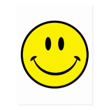 Smileylyckaansikte Vykort