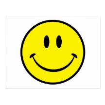 Smileylyckaansikte Vykort