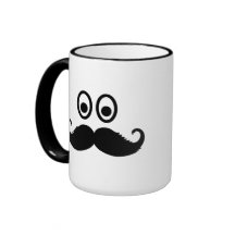 Smileymustaschskägg Kaffe Kopp