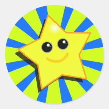 SMILEYSTJÄRNAklistermärke