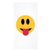 Smileytunga Hälsningskort Med Foto
