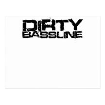 Smutsa ner Bassline Dubstep Vykort
