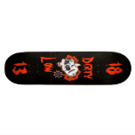Smutsa ner lågt skateboard