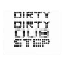 Smutsa ner smutsar ner Dubstep Vykort