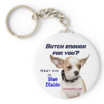 Snaggning/blått Diablo Keychain