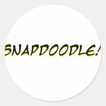 Snapdoodle! Runda Klistermärken