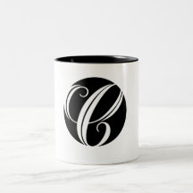 Snazzy initialt C Kaffe Mugg