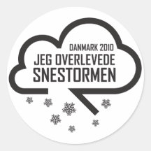 Snestormen 2010 klistermärke