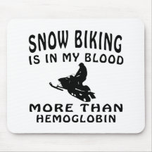Snö som cyklar design mus matta