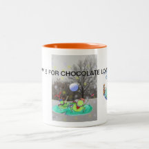 SNÖCHOKLADMUGG MED SNÖFLINGOR OCH GRODOR
