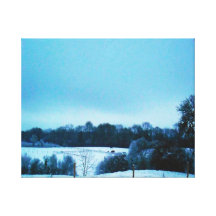 SNÖDEPPIGHET STRÄCKT KANVASTRYCK