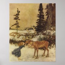 Snödrottningsaga med den Gerda affischen