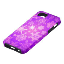 Snöflingor 5-10 alternativ för Speckfodralfärg iPhone 5 Skal