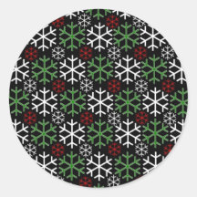 Snöflingorklistermärke