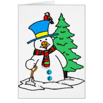 Snögubbe kort