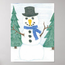 Snögubbe Print