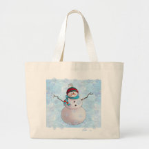 SNÖGUBBE, SCARF & HATT av SHARON SHARPE Tygkassar