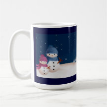 Snögubben kopplar ihop mugg