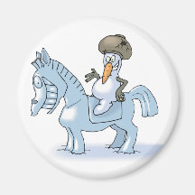 Snögubberiddare Kylskåpmagneter