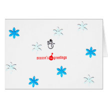 Snögubbesäsonhälsningarjulkort