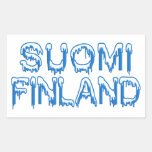 Snöig Finland klistermärkear