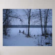 Snöig Laketryck Posters