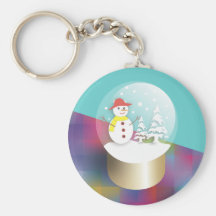 Snöjordklot Keychains Nyckel Ring