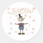 SnöPrimsical snögubbe Klistermärke