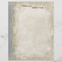 Snöre för vintage för grå färg för art décostilpåf flygblad designs
