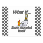 Snöskyffel Vykort