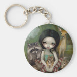 "Snövit och henne djura vänner" Keychain nyckelringar