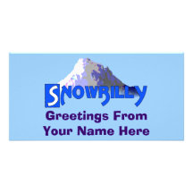 Snowbilly Anpassade Foto Kort