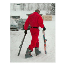 Snowboarder Vykort